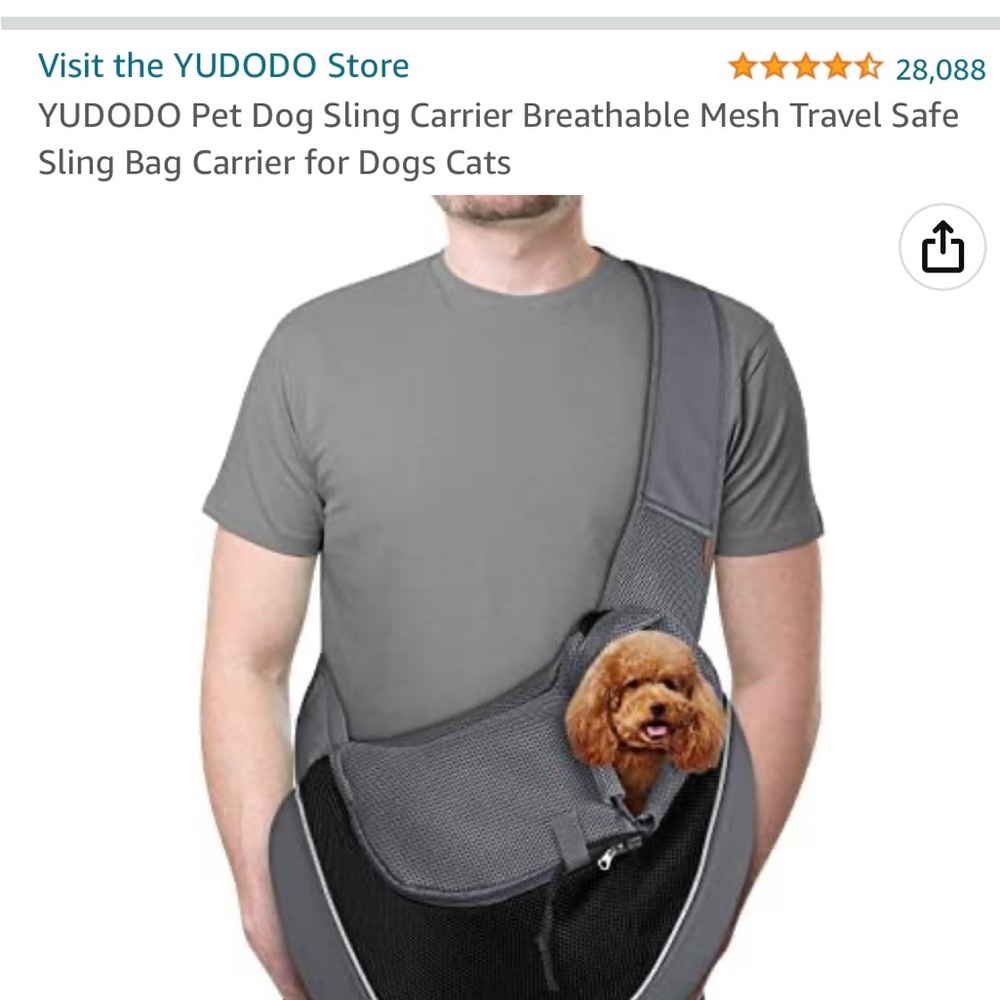 Brand new Pet Carrier. Grey/black. Holds up to 15 lbs.